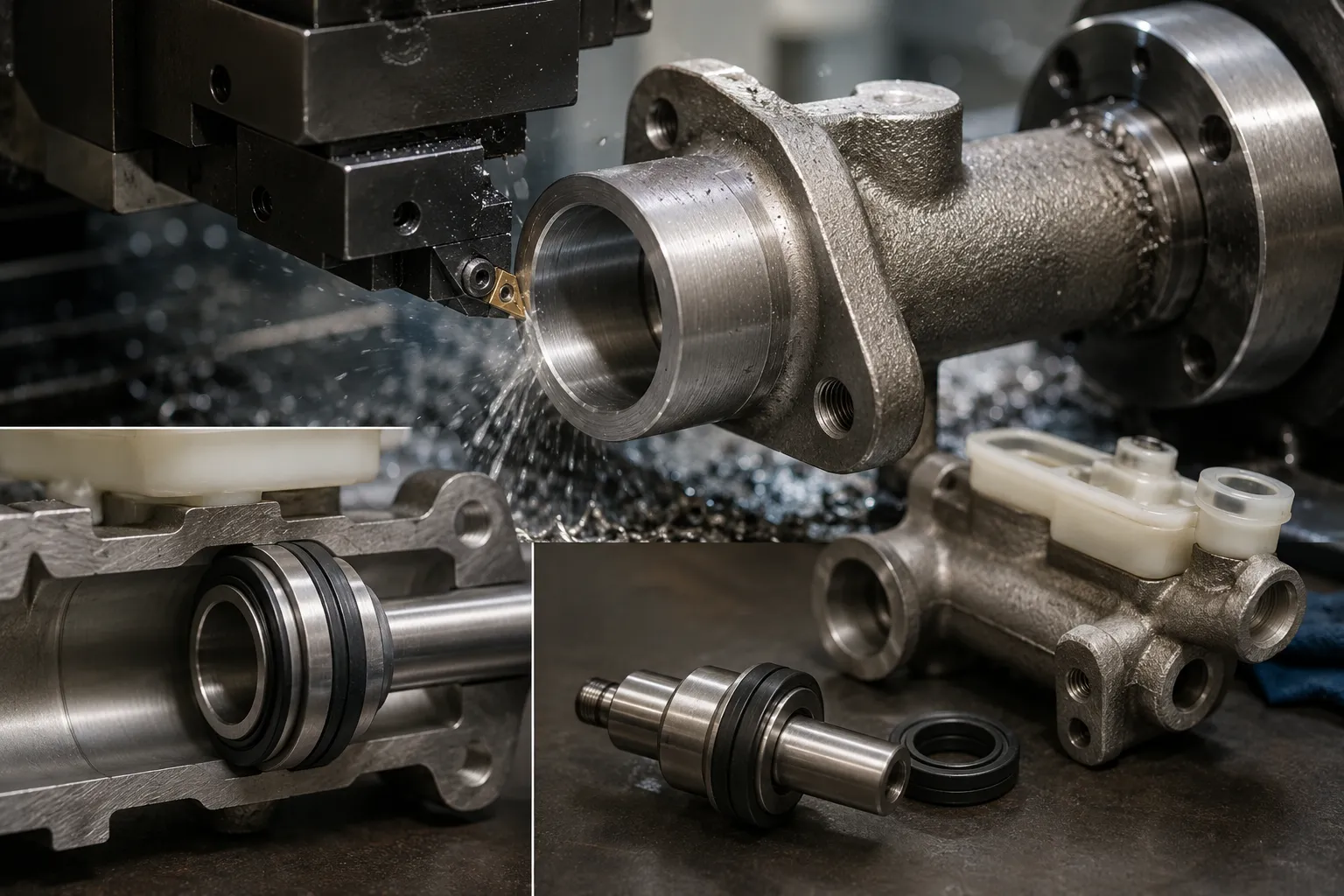 brake master cylinder machining precision
