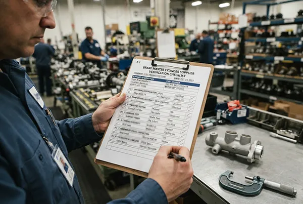 Brake master cylinder supplier verification checklist brake master cylinder supplier verification checklist for importers and wholesalers