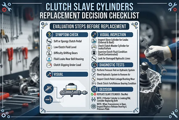 Replacement decision checklist for clutch slave cylinders clutch slave cylinders replacement decision checklist